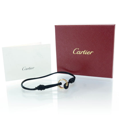 Cartier 18k Pink Yellow White Gold Trinity Adjustable Cord Bracelet 3 of 4