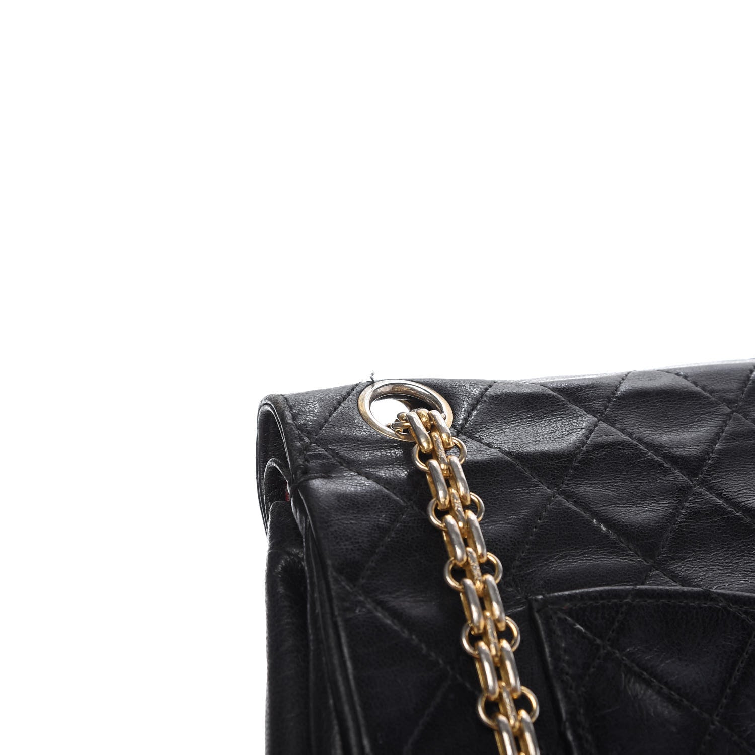 Chanel Lambskin Quilted Medium Bijoux Chain Double Flap Black 12 of 13