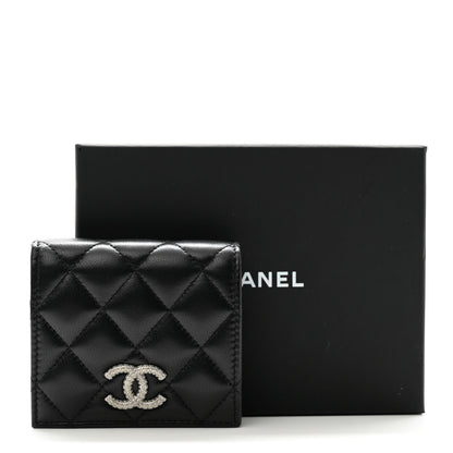 Chanel Lambskin Quilted CC Compact Bifold Wallet Black 8 of 8