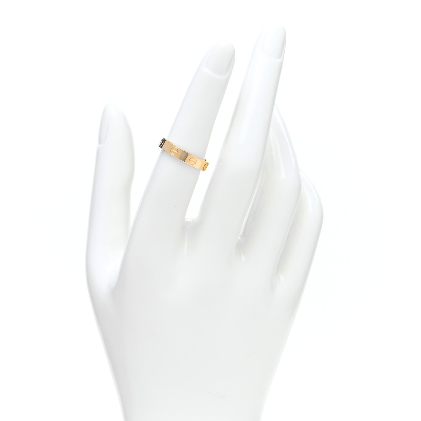 18K Yellow Gold 3.5mm LOVE Wedding Band Ring 52 6