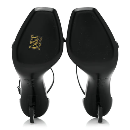 Saint Laurent Patent Calfskin Opyum 85 Sandals 37.5 Black 5 of 10