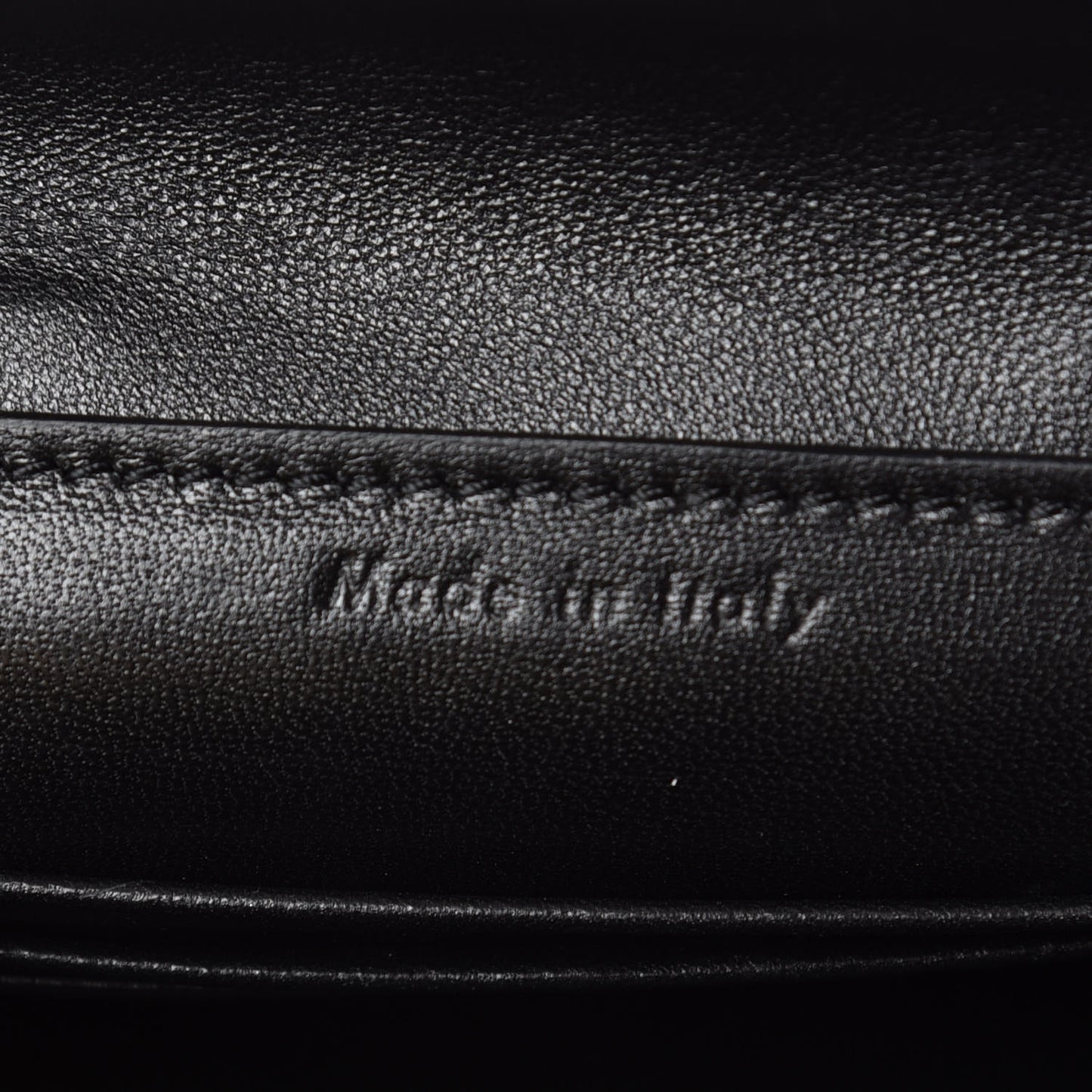 Smooth Calfskin Mini Clasp Bag Black