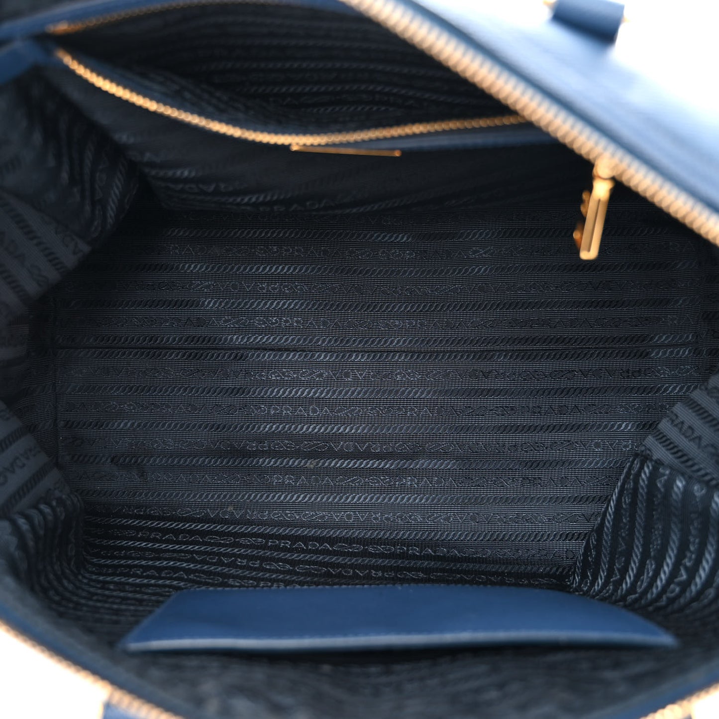 Saffiano Lux Bowler Blue