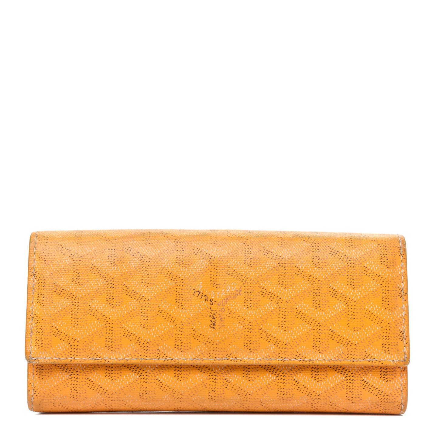 Goyardine Varenne Long Wallet Yellow