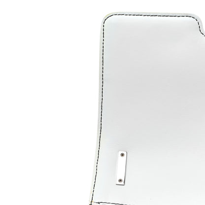 Burberry Calfskin Monogram Embossed Small TB Chain Bag Optic White 10 of 13