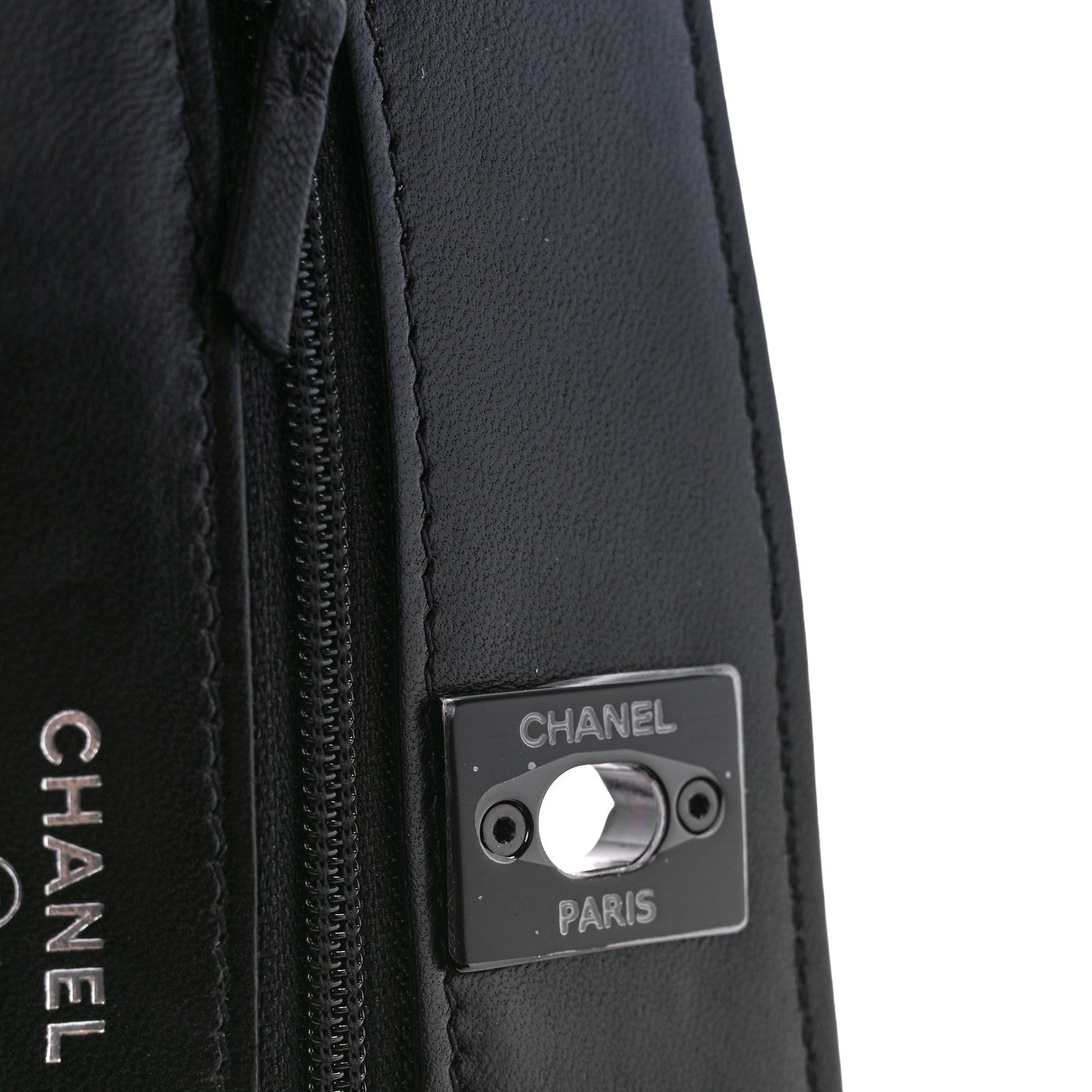 Chanel Lambskin Quilted Trendy CC Wallet On Chain WOC So Black 7 of 13