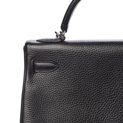 Hermes Taurillon Clemence Kelly Retourne 32 Black 10 of 37