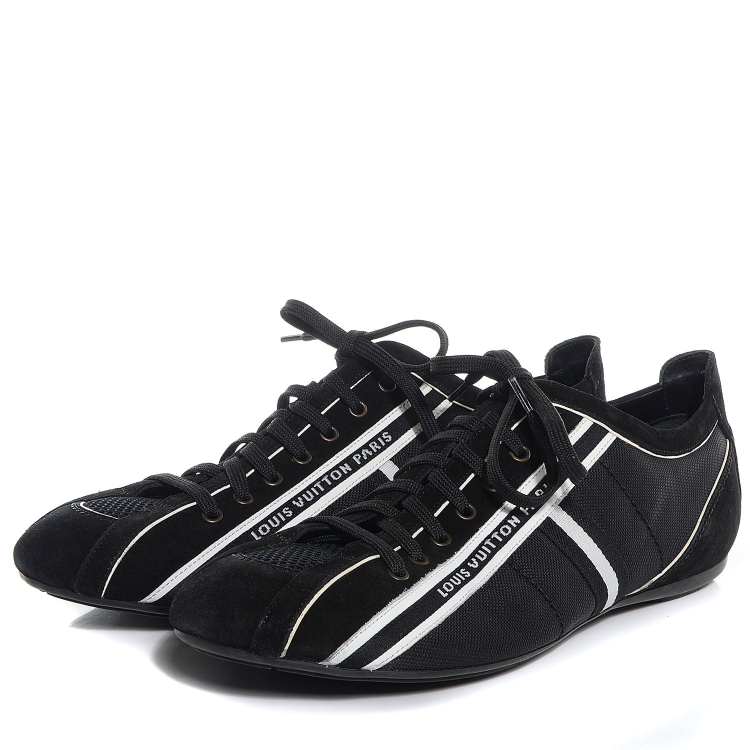 Louis Vuitton Canvas Suede Impulsion Sneaker 9.5 Black 3 of 8