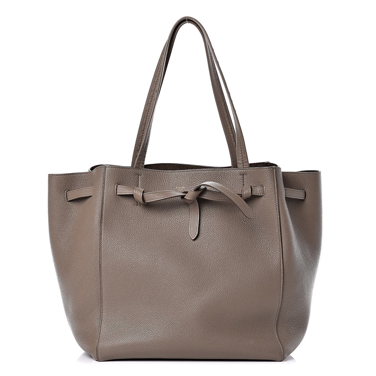 Soft Grained Calfskin Small Belt Cabas Phantom Taupe