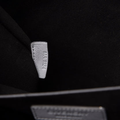 Givenchy Lambskin Medium Shark Lock Satchel Grey 8 of 16