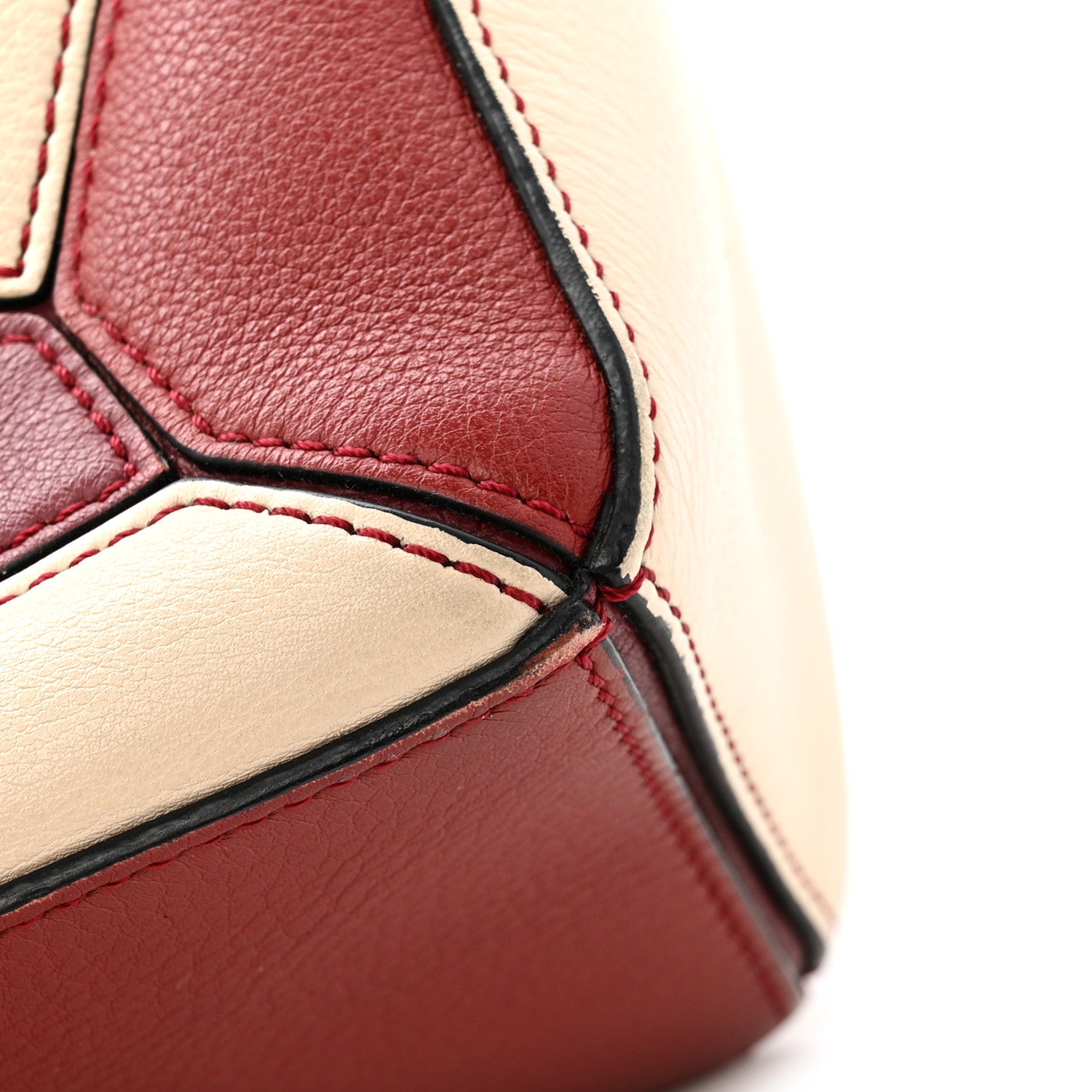 Loewe Calfskin Small Puzzle Bag Wine Garnet 1861986 – FASHIONPHILE