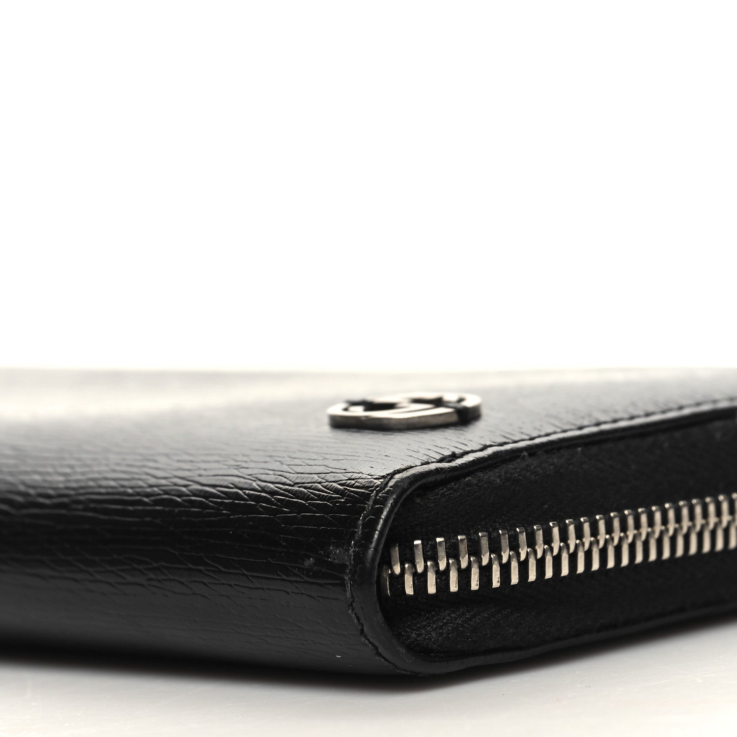 Gucci Calfskin GG Zip Around Wallet Black 10 of 13