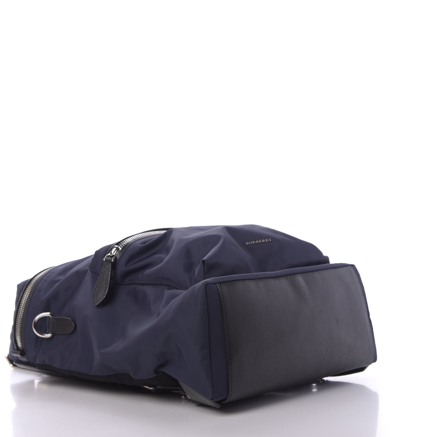 Burberry Nylon Pebbled Calfskin Backpack Navy 3 of 11