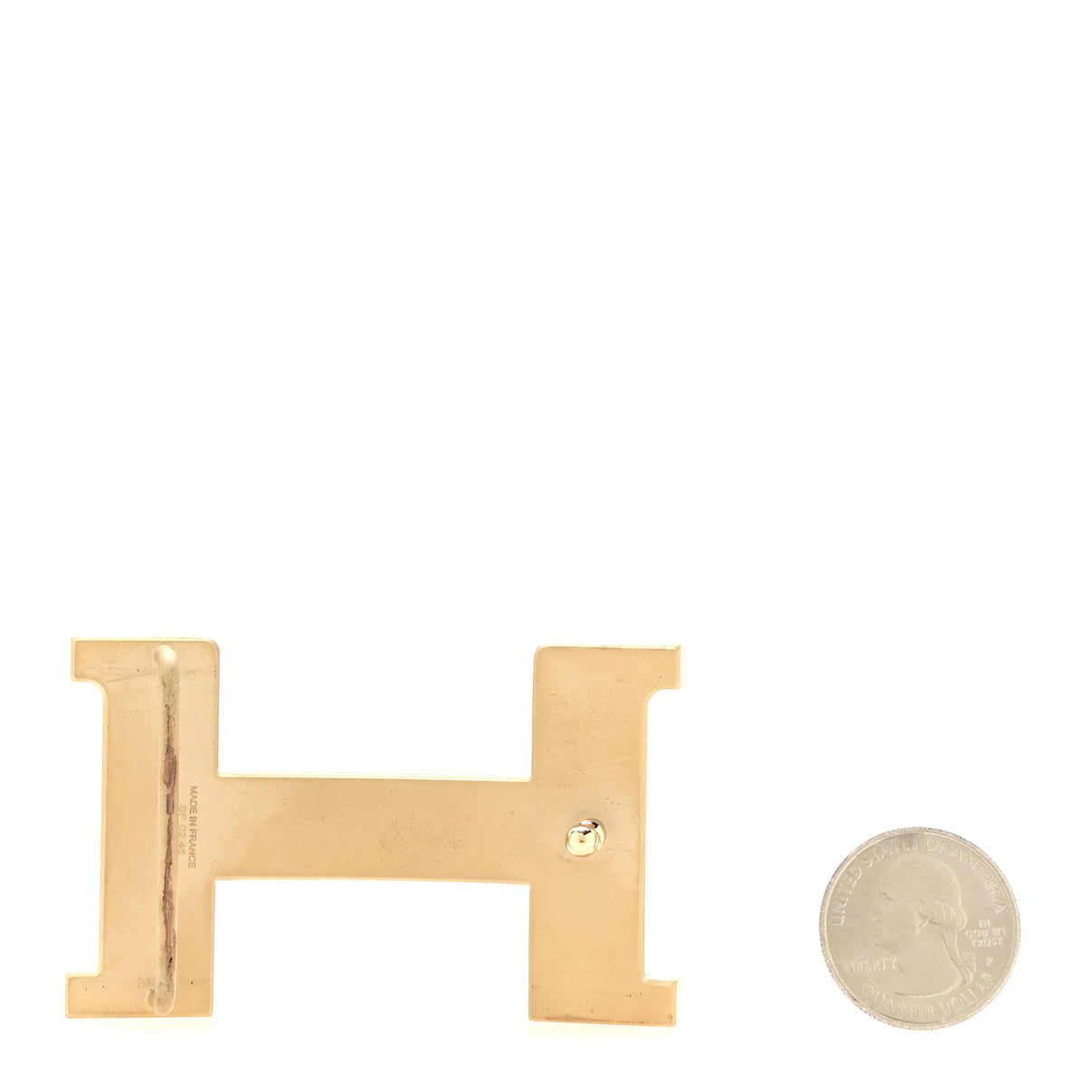 Hermes Brushed Gold 42mm Constance 2 Belt Buckle 2 of 4