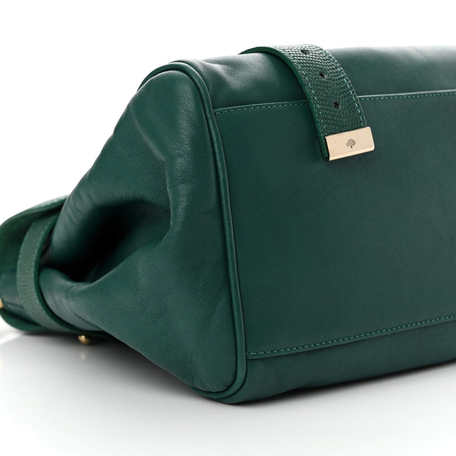 Mulberry Micrograin Calfskin Lizard Printed Medium Alexa Emerald 8 of 10