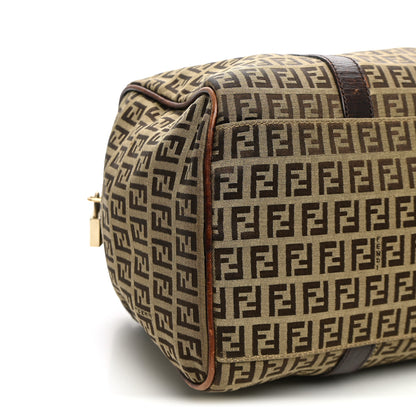 Fendi Zucchino Vitello Boston Mogano Panna Bruciato 9 of 13