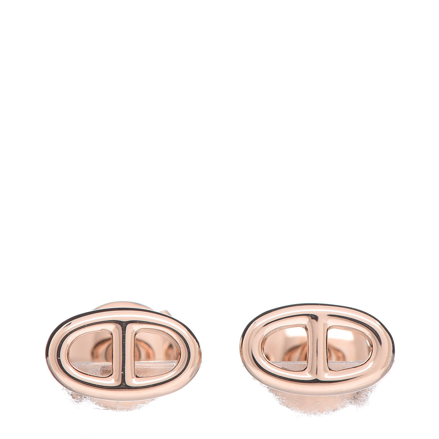 Hermes 18K Rose Gold TPM Farandole Stud Earrings 1 of 4