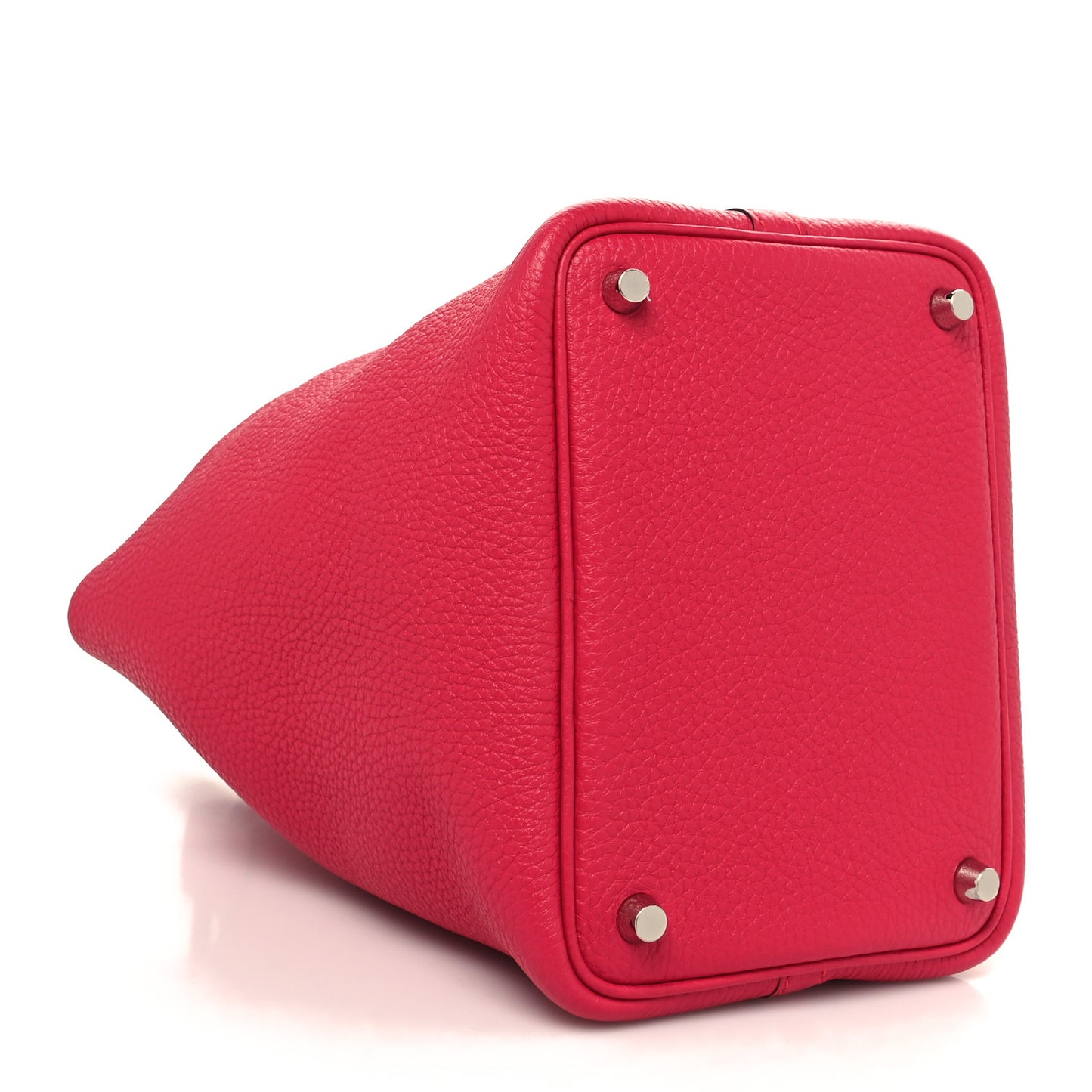 Taurillon Clemence Matte Alligator Picotin Lock Touch 18 PM Rose Mexico