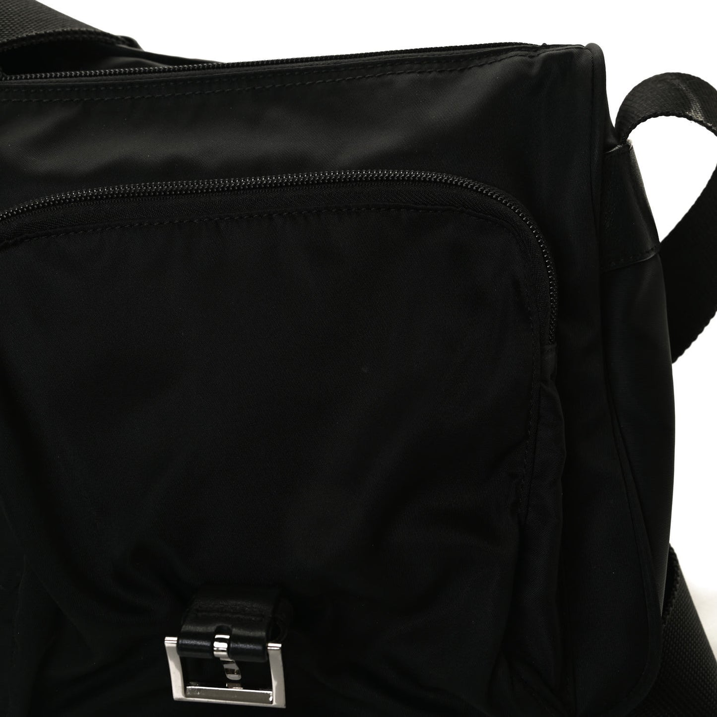 Nylon Vela Sport Messenger Bag Black