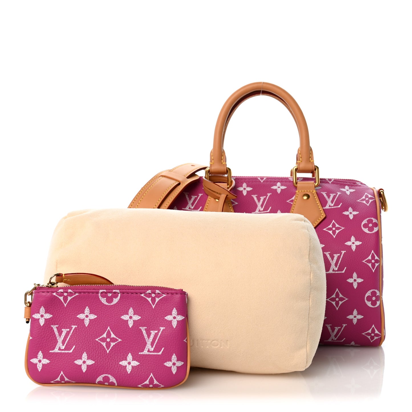 Calfskin Monogram Speedy P9 Bandouliere 25 Agate