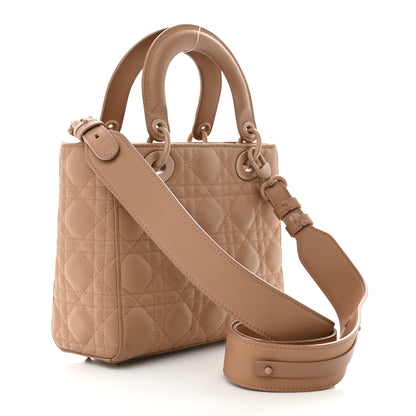 Christian Dior Ultra Matte Calfskin Cannage Small My ABCDior Lady Dior Beige 3 of 17