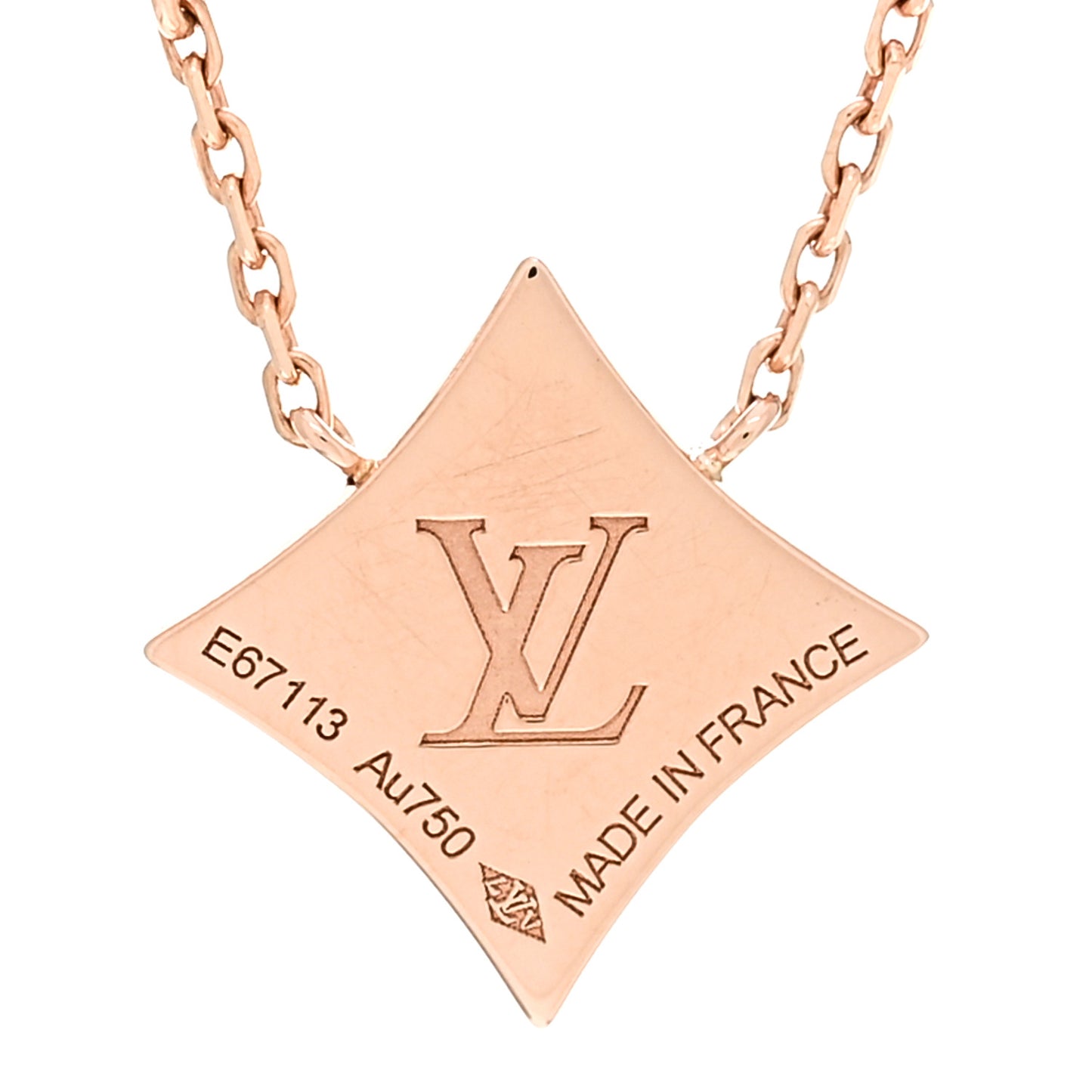 18K Pink Gold Diamond Carnelian Color Blossom BB Star Pendant Necklace