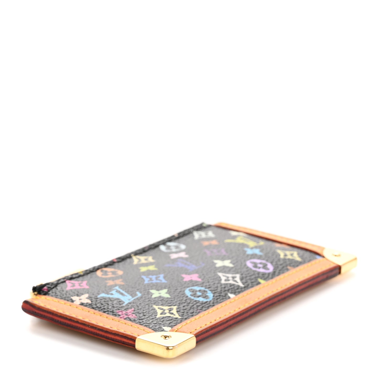 Monogram Multicolor Key Pouch Black