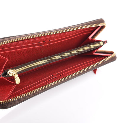 Louis Vuitton Damier Ebene Clemence Wallet Cherry 6 of 9