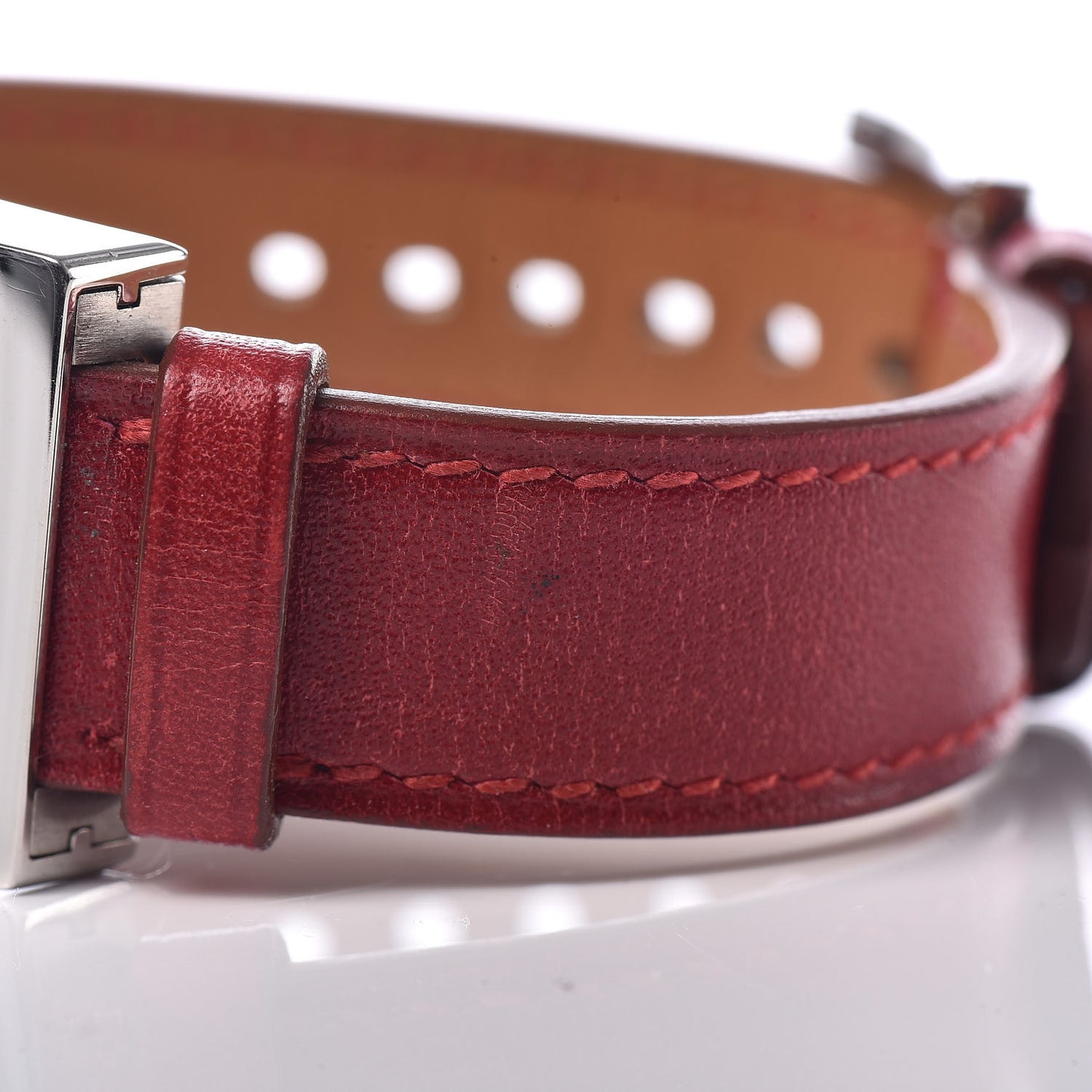 Stainless Steel Chamonix 22mm Belt Quartz Watch Rouge H