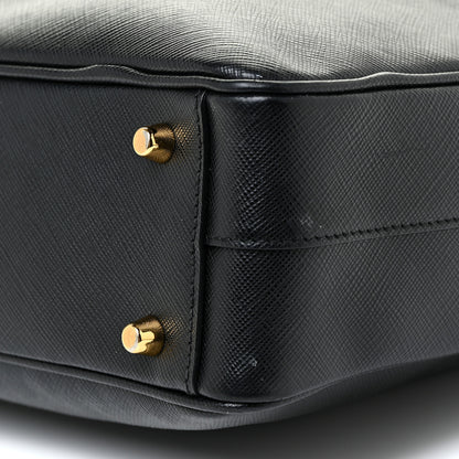 Prada Saffiano Lux Briefcase Black 9 of 14