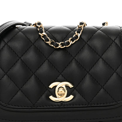 Chanel Lambskin Quilted Small Lovely Day Flap Black 5 of 10