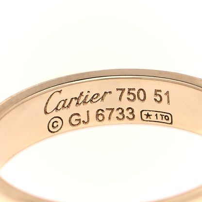 Cartier 18K Yellow Gold 3.5mm LOVE Wedding Band Ring 51 5.75 4 of 4