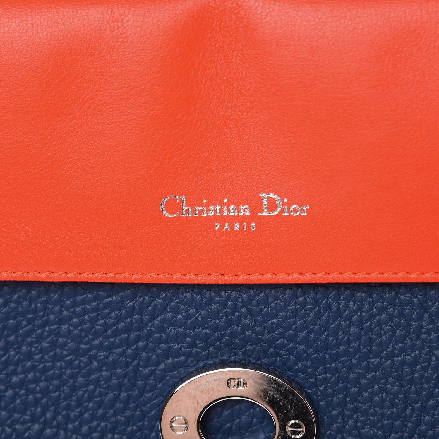 Christian Dior Bullcalf Medium Be Dior Flap Mineral Blue 8 of 11