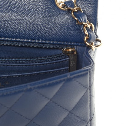 Chanel Caviar Quilted Mini Rectangular Flap Navy 13 of 15