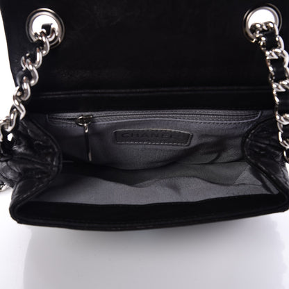 Chanel Washed Lambskin Quilted Mini Chain Around Flap Black 5 of 8