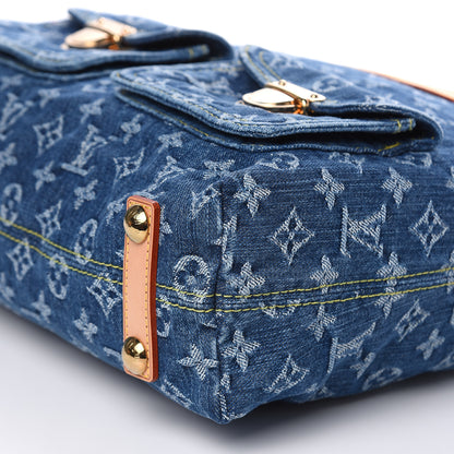 Louis Vuitton Denim Baggy GM Blue 9 of 11