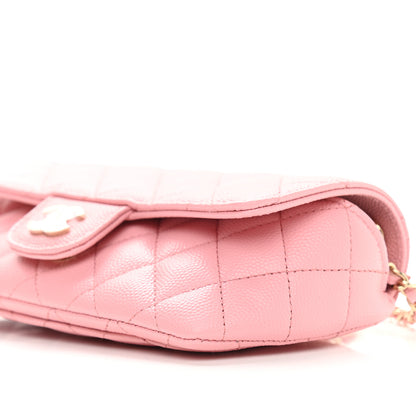 Chanel Lambskin Quilted Glasses Case With Chain Light Pink 6 of 10
