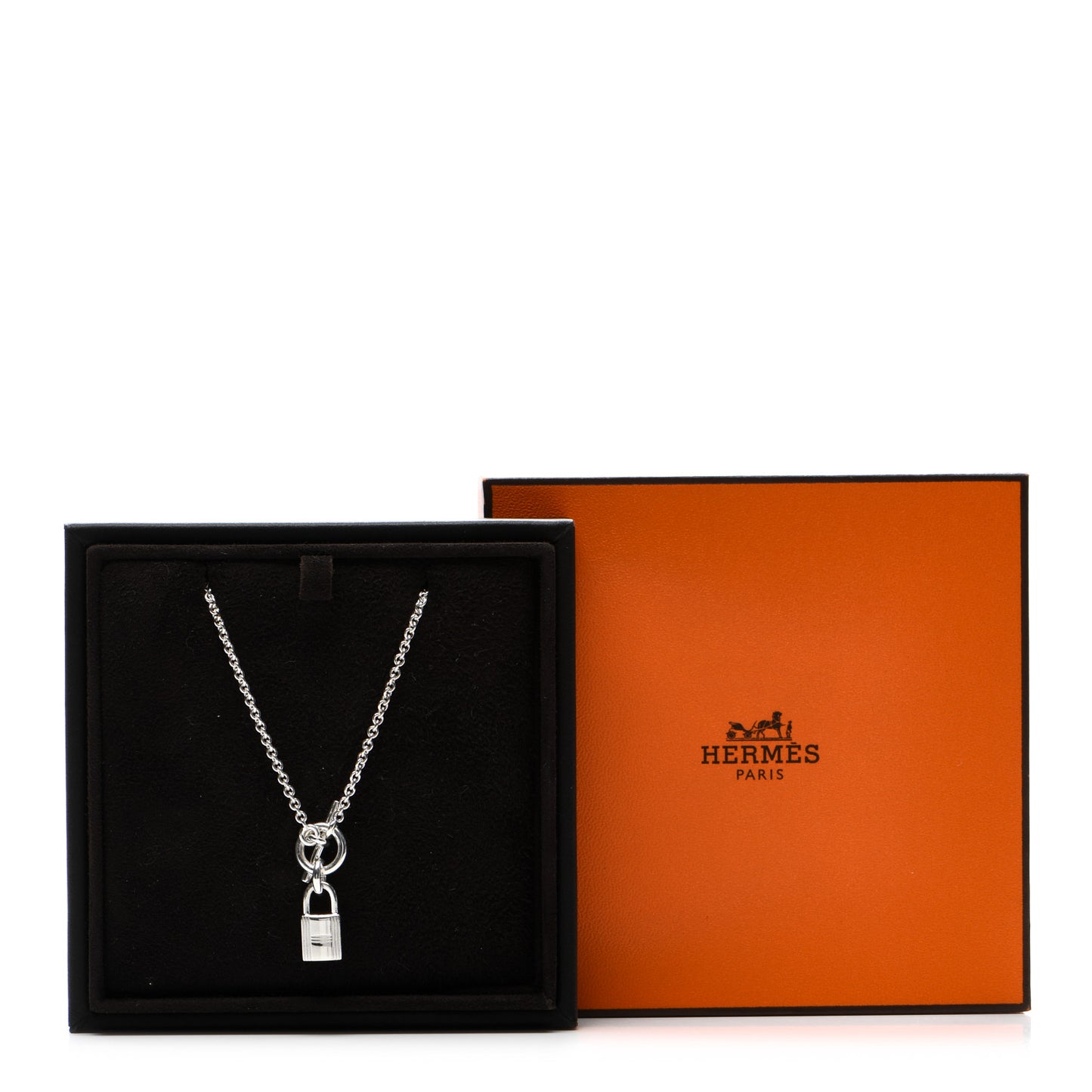 Sterling Silver Cadenas Kelly Lock Pendant Necklace