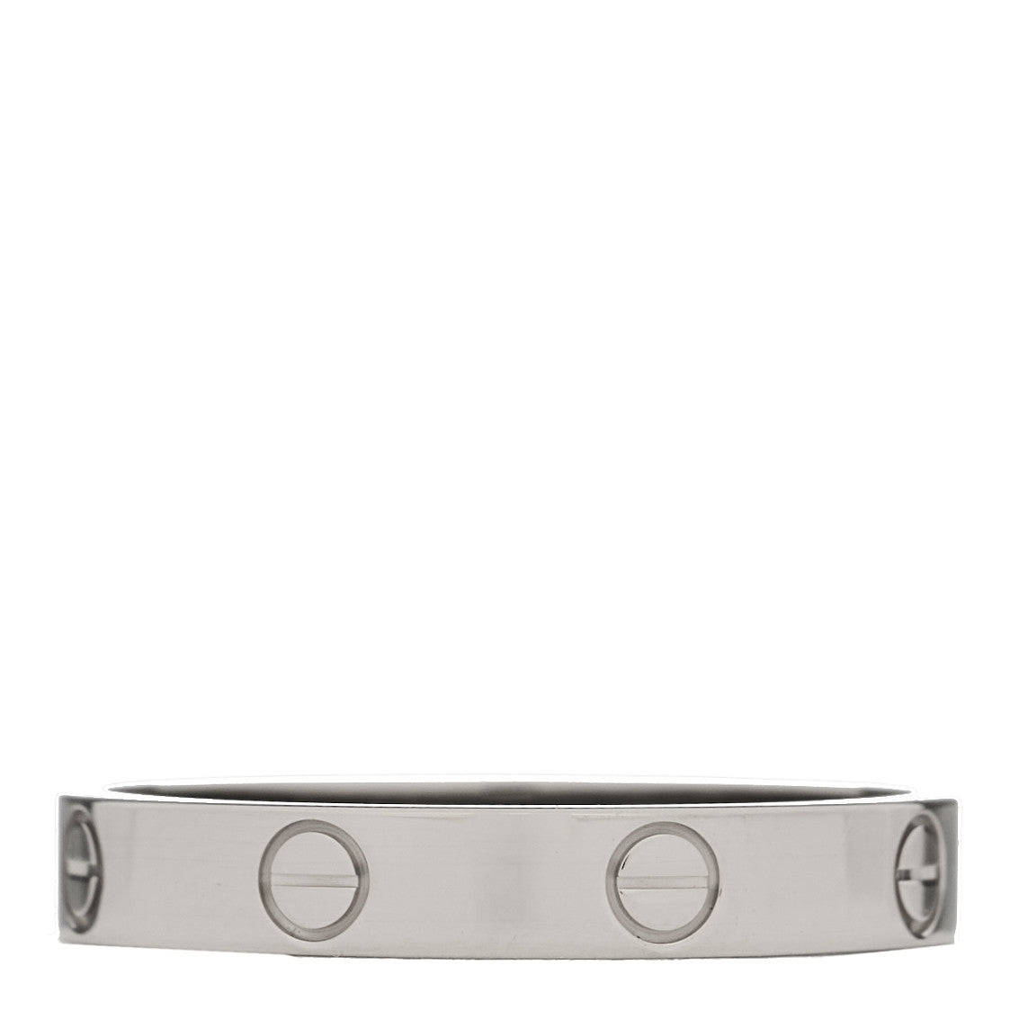 18K White Gold 3.5mm LOVE Wedding Band Ring 62 10