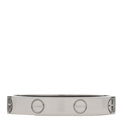 Cartier 18K White Gold 3.5mm LOVE Wedding Band Ring 62 10 3 of 4