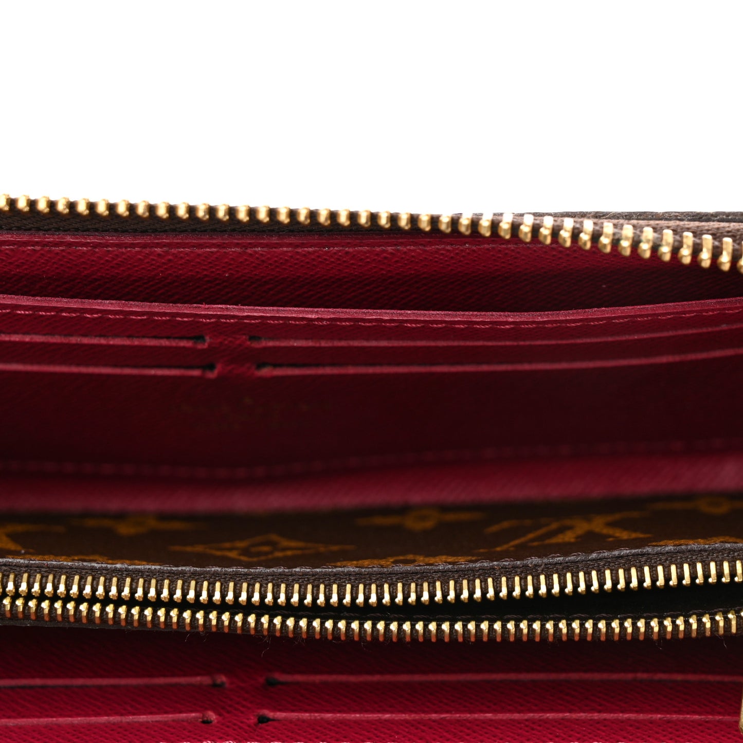 Monogram Clemence Wallet Fuchsia