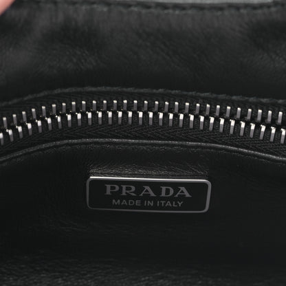 Prada Nappa Soft Padded Re-Edition 2002 Moon Bag Black 6 of 8