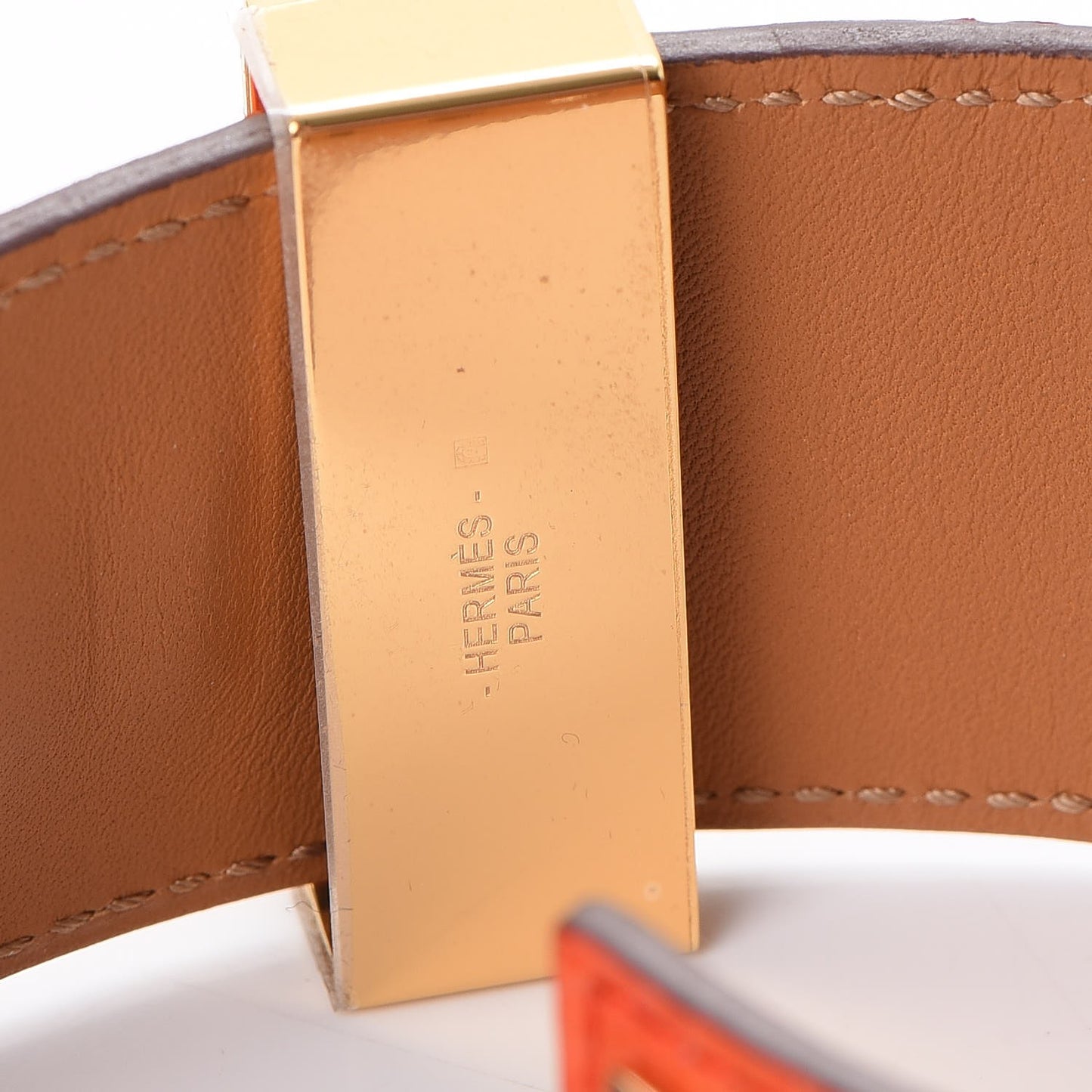 Matte Alligator Collier De Chien CDC Bracelet S Orange Poppy