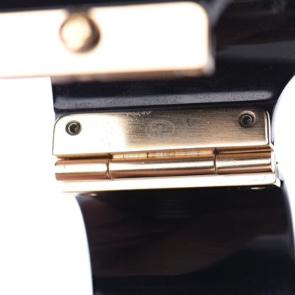 Chanel Resin Pearl CC Cuff Black 5 of 7