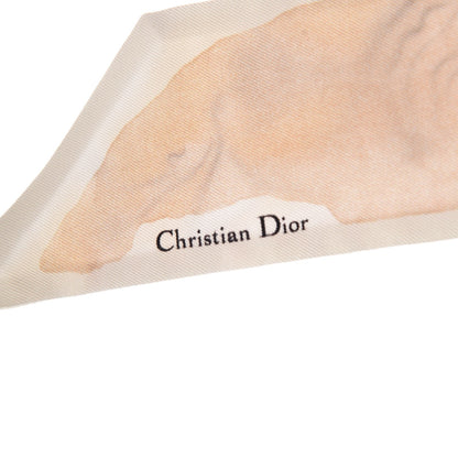 Christian Dior Silk Damier Mitzah Scarf 7 of 7