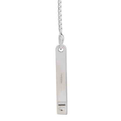 Gucci 18K White Gold 20mm Lariat Necklace 5 of 7