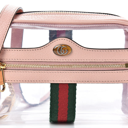 Gucci Vinyl Web Mini Ophidia Transparent Shoulder Bag Perfect Pink 7 of 11