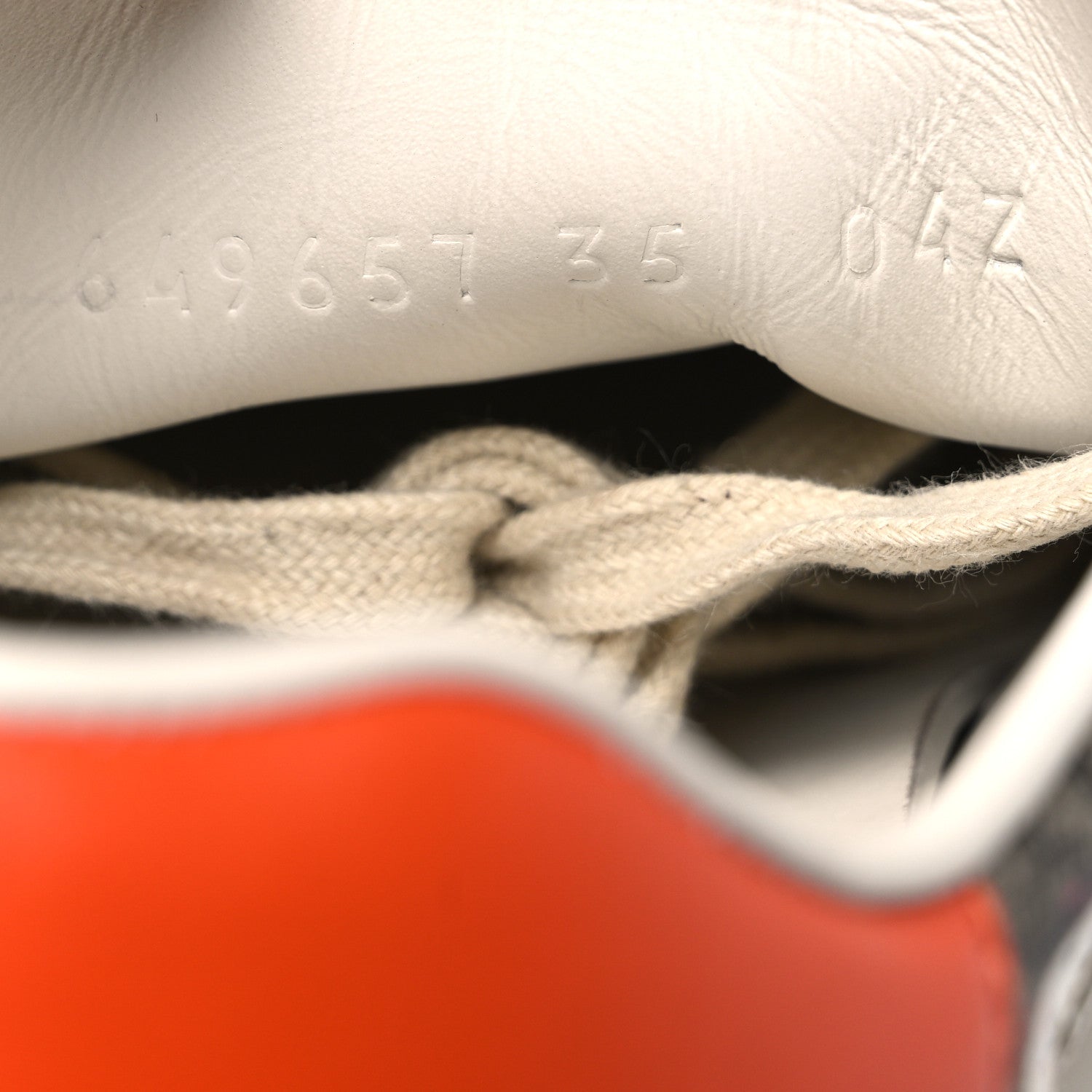 Gucci X DISNEY GG Supreme Monogram Web Donald Duck Womens Ace Sneakers 35 Beige New Acero Orange 9 of 12