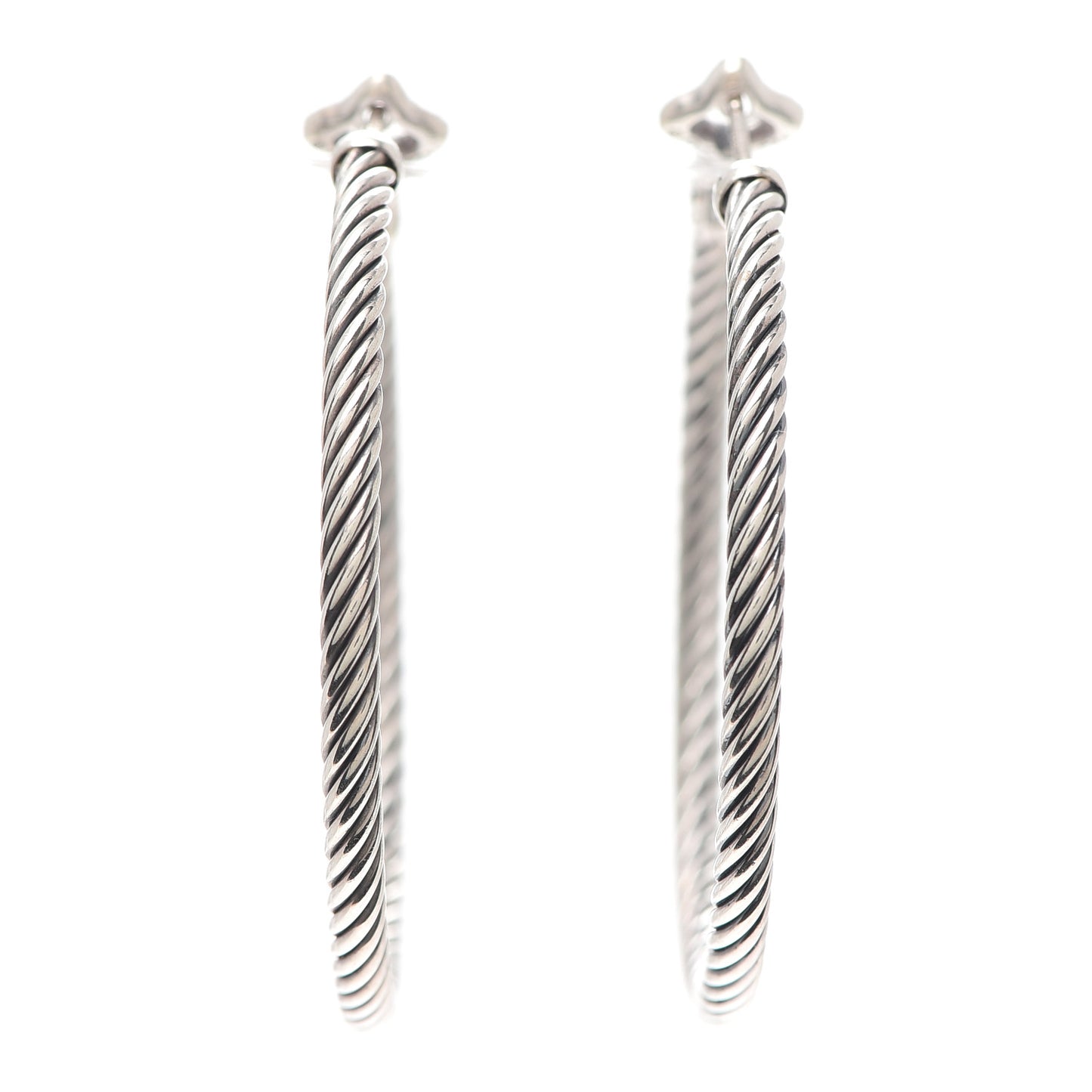 Sterling Silver Medium Cable Classics Hoop Earrings