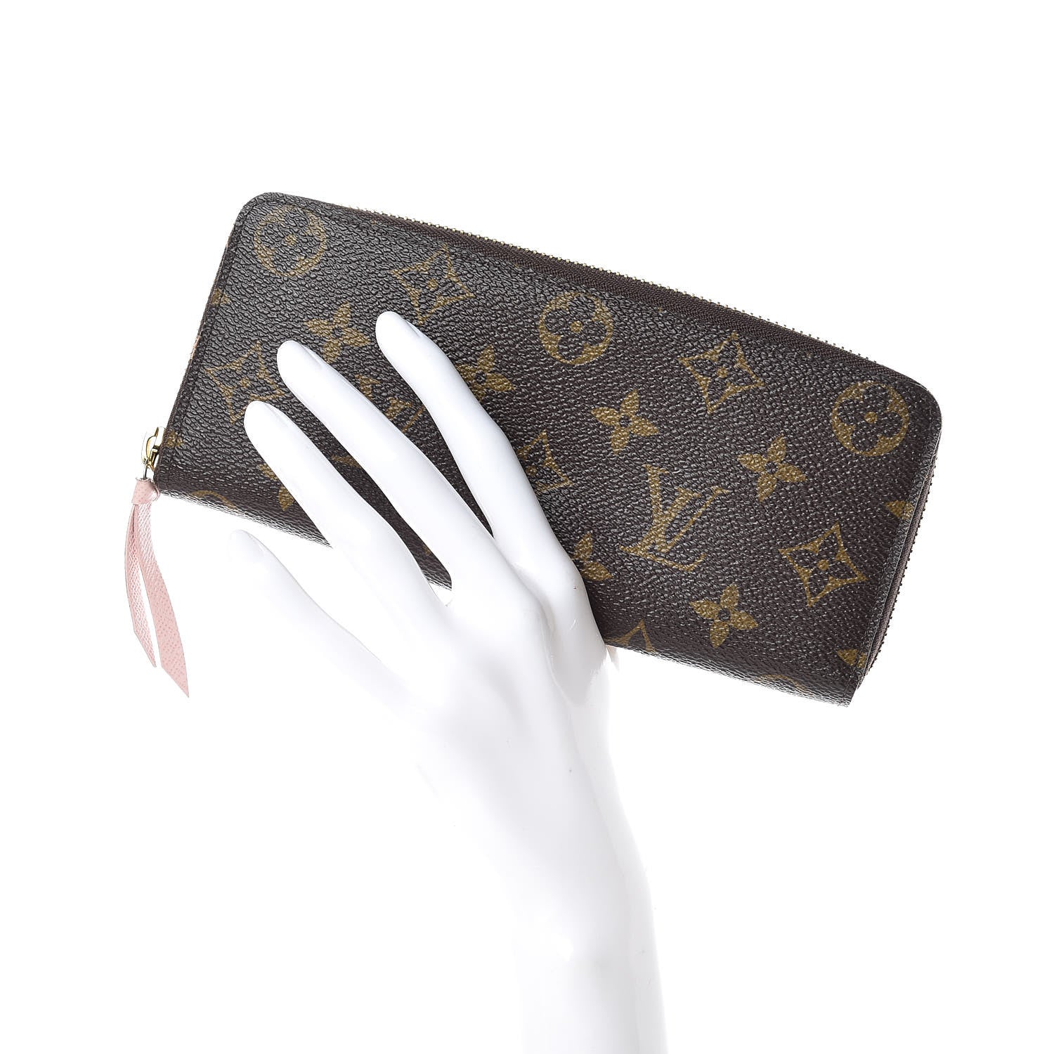 Louis Vuitton Monogram Clemence Wallet Rose Ballerine 2 of 10